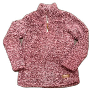Bass Pro Shops Maroon Quarter Zip Sherpa Pullover